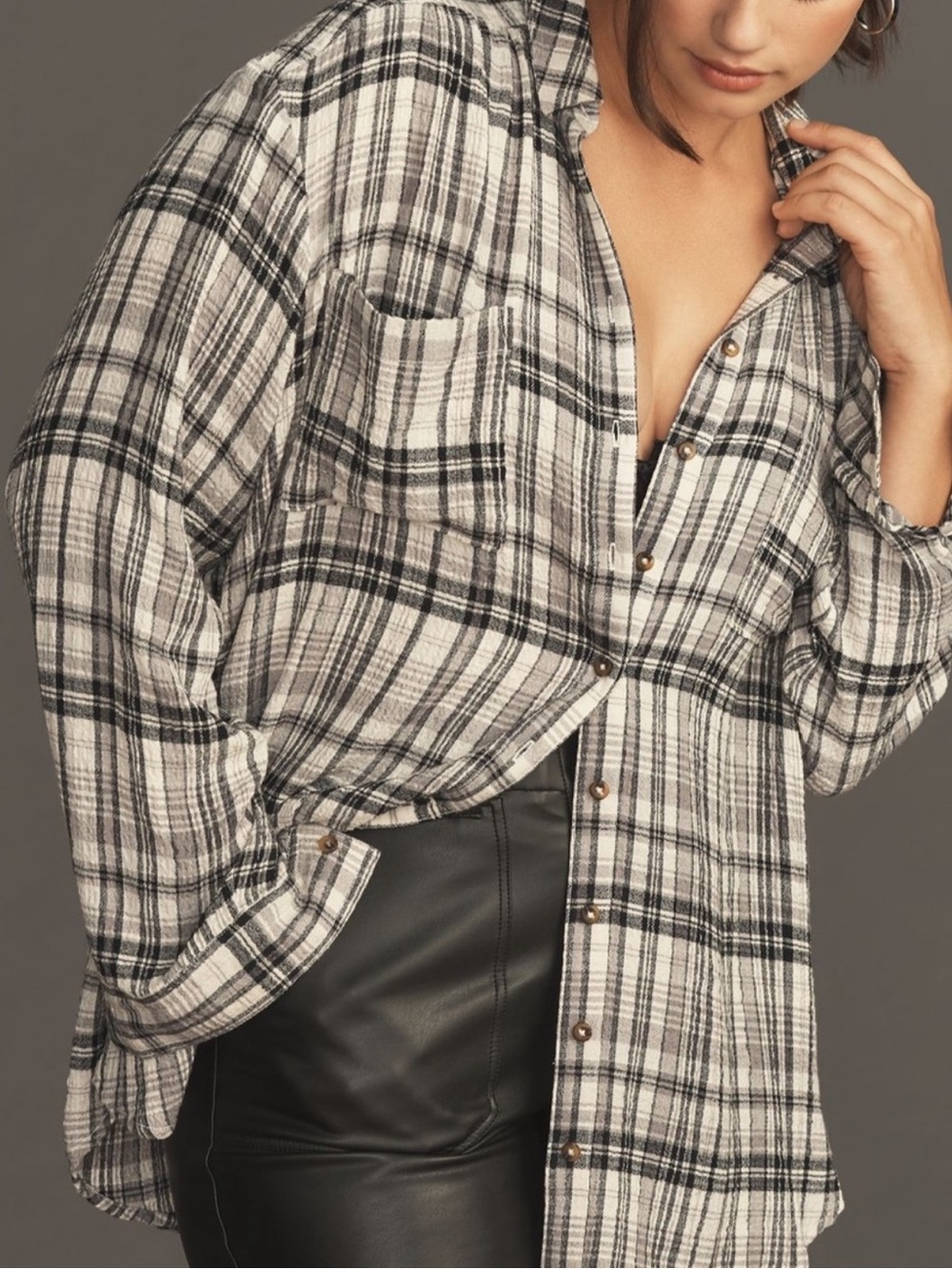 Pilcro Anthropologie Plaid Button Down Shirt